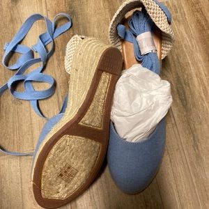 JCREW Chambray wedges